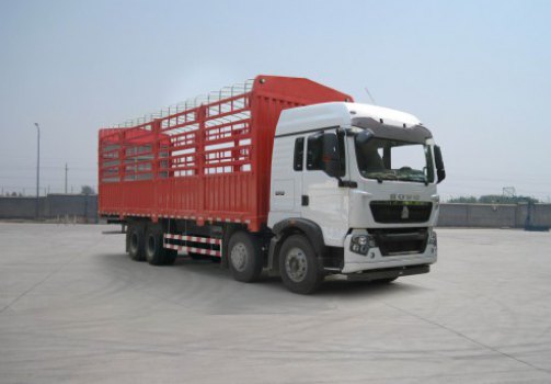 中国重汽 HOWO-T5G 重卡 310马力 8×4 仓栅式 排半 载货车(ZZ5317CCYN466GE1)整拆件