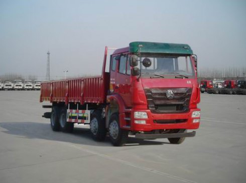 中国重汽 豪瀚J7B 重卡 290马力 8×4 栏板式 排半 载货车(ZZ1315M4663E1L)整拆件